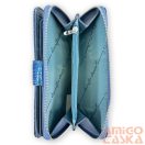 Jennifer Jones Női Bőr Pénztárca 5280-2 Kék Lakk - Közepes Méret