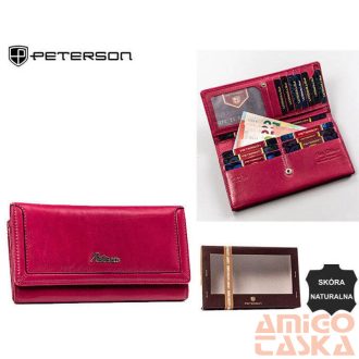 Peterson Női Bőr Pénztárca Ptn Ka-23-4368 Pink