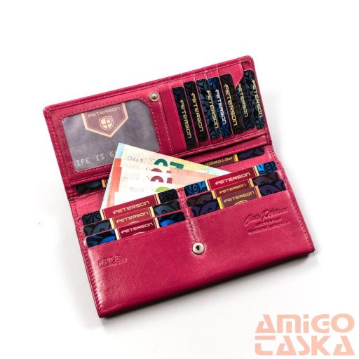 Peterson Női Bőr Pénztárca Ptn Ka-23-4368 Pink