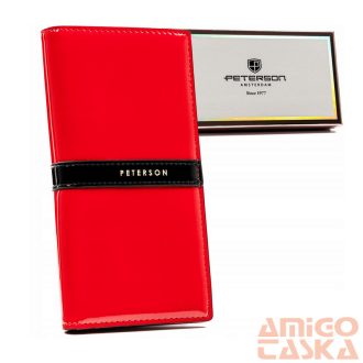 Peterson Női Pénztárca Ptn 004-Lak-9604 Red-Black