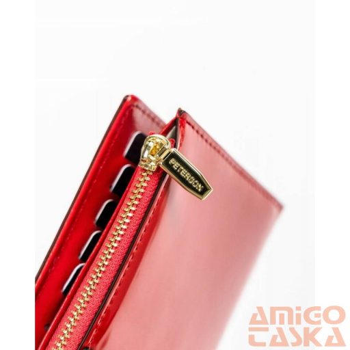 Peterson Női Pénztárca Ptn 004-Lak-9604 Red-Black