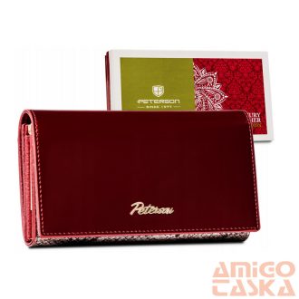 Peterson Női Bőr Pénztárca  Ptn Bs-466 Sn/Red