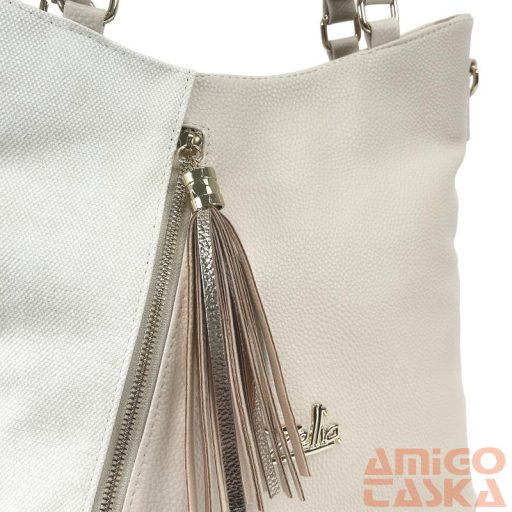 Zellia Női Válltáska 24167 Beige-Arany - Pearl -