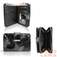   Jennifer Jones Női Bőr Pénztárca 5198-14 Fekete - Pillangós