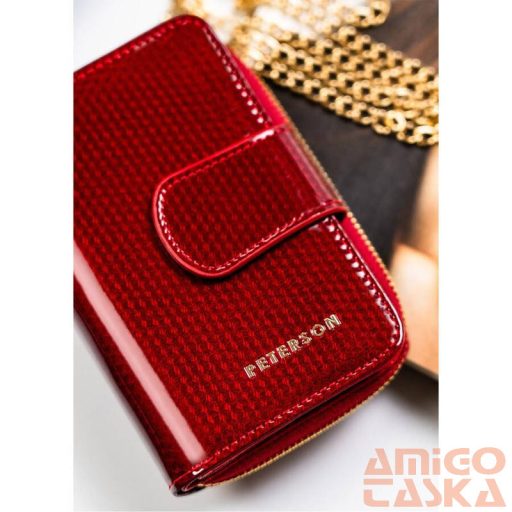Peterson Női Bőr Pénztárca Ptn 76115-Sbr-0806 Red - Piros