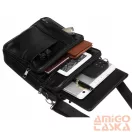 Rovicky Férfi Bőr Oldaltáska R-13205-L-3884 Black - Fekete