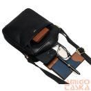 Peterson Férfi Bőr Oldaltáska Ptn 720-Tum-0536 Fekete