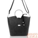 Zellia Női Kézitáska Zvn22030 Fekete - Fonott Anyag -