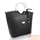 Zellia Női Kézitáska Zvn22030 Fekete - Fonott Anyag -