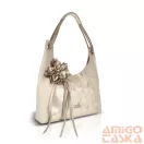 Zellia Női Válltáska 26038F Beige-Arany - Glass - Virág Dísszel -