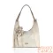 Zellia Női Válltáska 26038F Beige-Arany - Csillámos - Virág Dísszel -