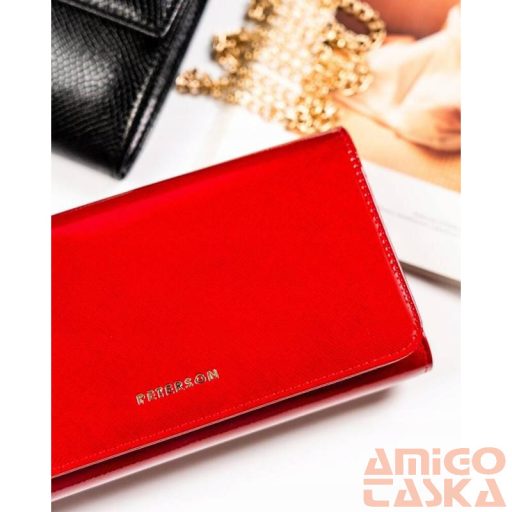 Peterson Női Bőr Pénztárca 421077-Saf-7228 Red - Piros