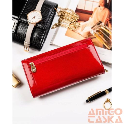 Peterson Női Bőr Pénztárca 421077-Saf-7228 Red - Piros
