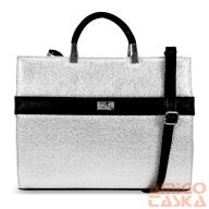  Zellia Női Kézi-Aktatáska Zv2101 Fekete-Ezüst - Crystal -