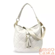 Zellia Női Válltáska 22117 Beige Matt - Steppelt -