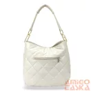Zellia Női Válltáska 22117 Beige Matt - Steppelt -