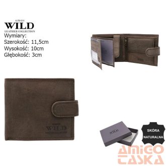   Férfi Bőr Pénztárca Cz-12L-Hlf-1764 Brown - Sötét Barna