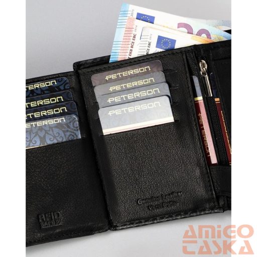 Peterson Férfi Bőr Pénztárca Ca-N4-6884 Bl