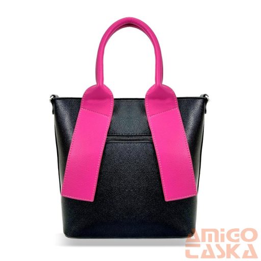 Zellia Női Kézitáska H728 Fekete-Magenta