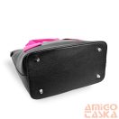 Zellia Női Kézitáska H728 Fekete-Magenta