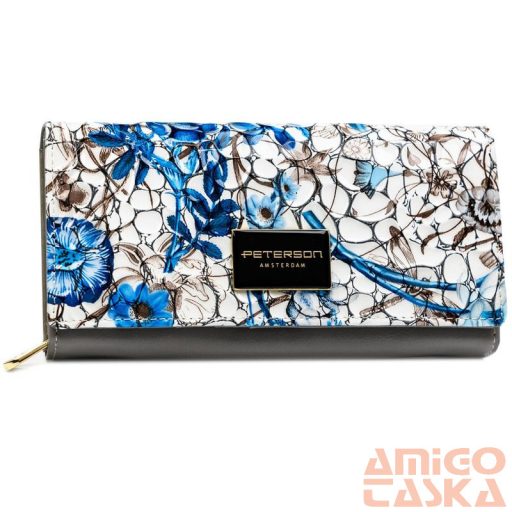 Peterson Női Bőr Pénztárca - Ptn Ph20-Lfl-6912 Blue - Kék