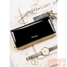 Peterson Női Bőr Pénztárca Ptn Lj-42106-0681 Black-Gold - Fekete-Arany