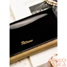 Peterson Női Bőr Pénztárca Ptn Lj-42106-0681 Black-Gold - Fekete-Arany