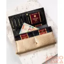 Peterson Női Bőr Pénztárca Ptn Lj-42106-0681 Black-Gold - Fekete-Arany