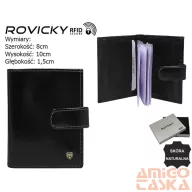 Rovicky férfi bőr pénztárca TW-04-RVT – fekete