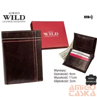 Always Wild férfi bőr pénztárca N20194-VTK-D4909 BRO