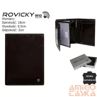 Rovicky férfi bőr pénztárca N575-RVT
