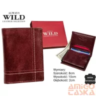 Always Wild férfi bőr pénztárca N9001-VTK-D WINE