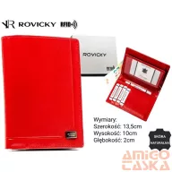 Rovicky férfi bőr pénztárca W-2006-BAR Red