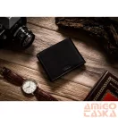 Peterson férfi bőr pénztárca PTN 304P-01 – fekete
