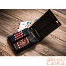 Peterson férfi bőr pénztárca PTN 304P-01 – fekete