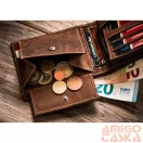 Peterson férfi bőr pénztárca PTN 304P-01 – barna