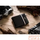 Peterson férfi bőr pénztárca PTN 304E-5774 BLACK