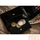 Peterson férfi bőr pénztárca PTN 304E-5774 BLACK