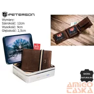 Peterson férfi bőr pénztárca PTN 304E