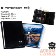 Peterson férfi bőr pénztárca PTN 22307-VT