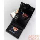 Peterson férfi bőr pénztárca PTN 22308L-VT – fekete