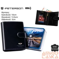 Peterson férfi bőr pénztárca PTN 22309L-VT