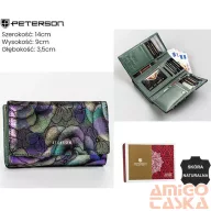 Peterson női bőr pénztárca PTN 42108-MD – zöld