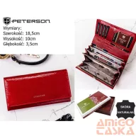 Peterson női bőr pénztárca PTN 42122-SH – piros