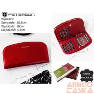 Peterson női bőr pénztárca PTN 42123-SH – piros