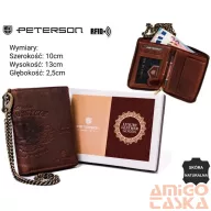 Peterson férfi bőr pénztárca PTN N4C-01-HWM