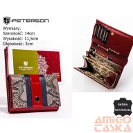 Peterson női bőr pénztárca PTN ST-445 – piros