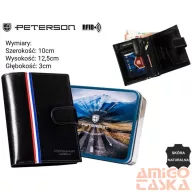Peterson férfi bőr pénztárca PTN 22309L-VT-A