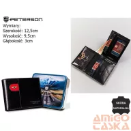 Peterson férfi bőr pénztárca PTN 22301-VT-E