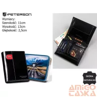 Peterson férfi bőr pénztárca PTN 22307-VT-E
